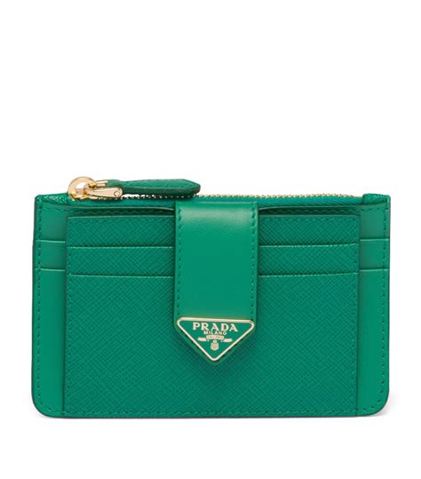 prada green cardholder|prada card holder wallet.